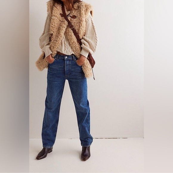 Free People Denim - NWT Free People We the Free Zane Relaxed Slim Straight Jeans Mellow Blue 28